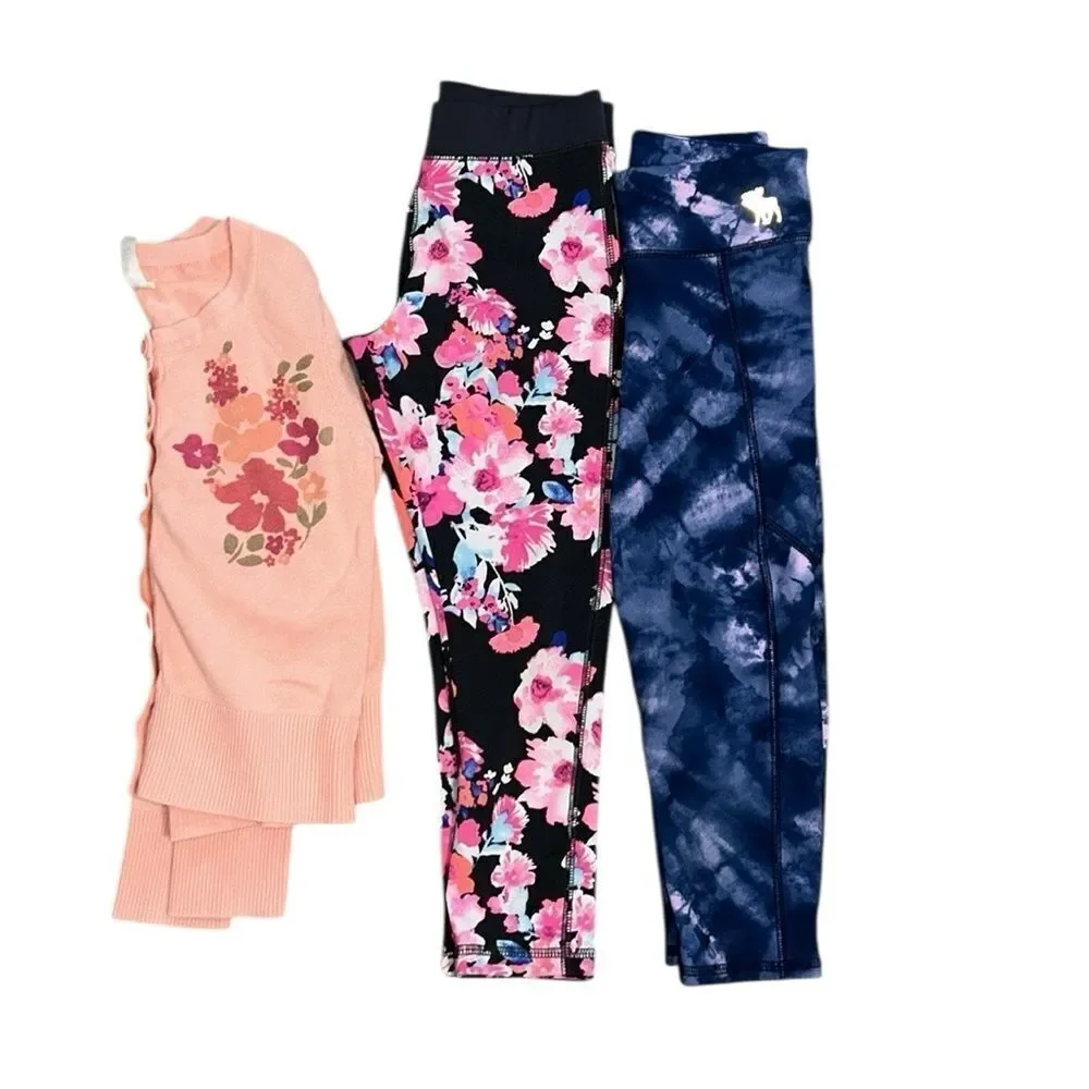Girls Leggings Bundle Oshkosh,Cherokee,Abercrombie and Fitch(Size 7/8)